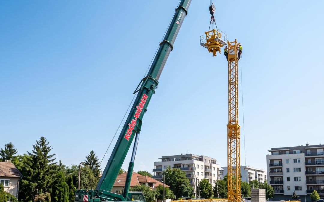 Toronydaru építés autódaruval: Így zajlik a folyamat
