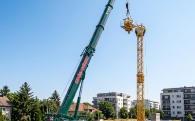 Toronydaru építés autódaruval: Így zajlik a folyamat