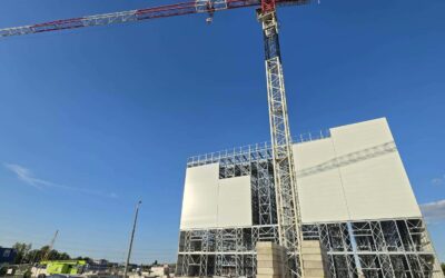 Ipari toronydaru építése csarnokoknál | Koós-Wéber